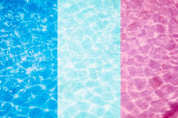 Bandeira de azulejos França na piscina — Fotografia de Stock
