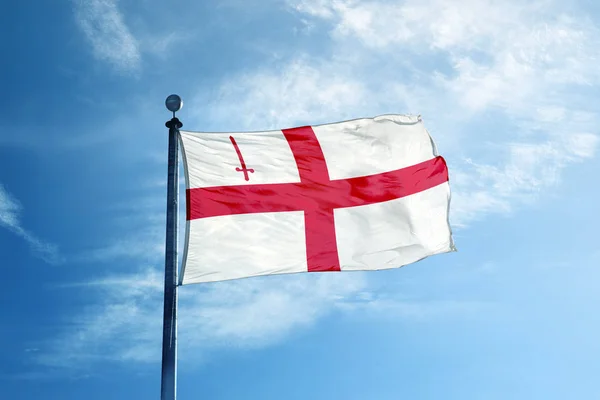 Прапор Лондона на щоглі — стокове фото