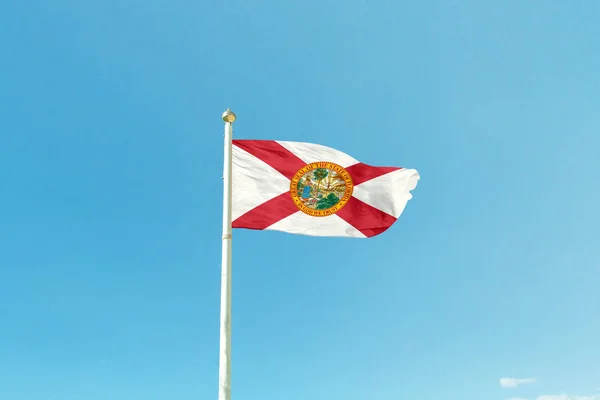 Florida flag on the mast — Stock Photo, Image