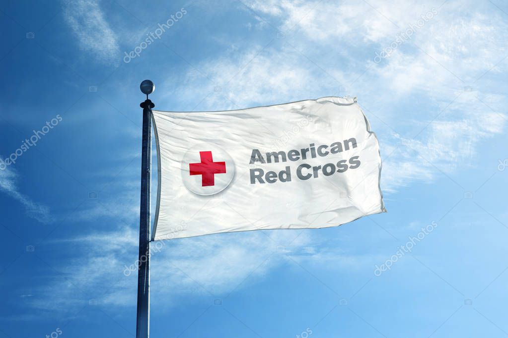 American Red Cross flag