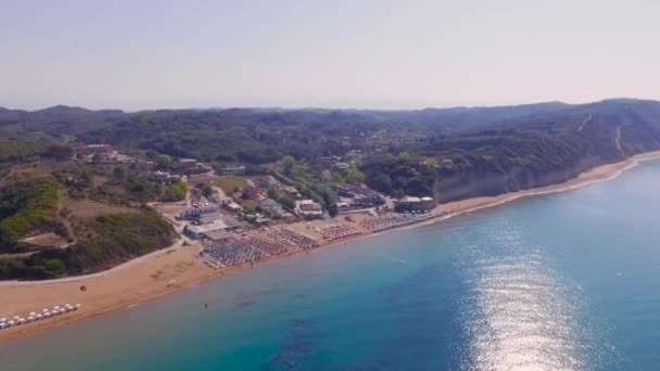 Vista aerea della spiaggia — Video Stock