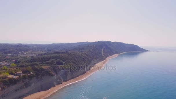 Vista aerea della spiaggia — Video Stock