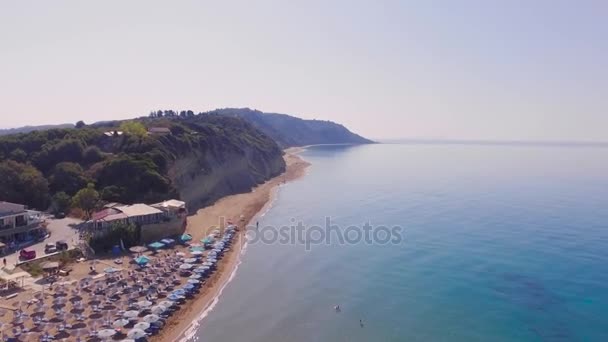Vista aérea da praia — Vídeo de Stock