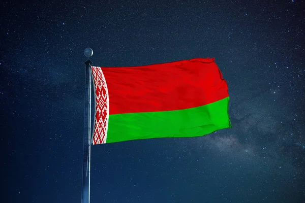 Belarus flag on the mast