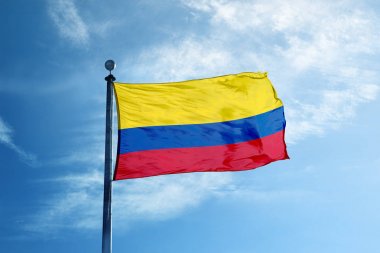 Columbia bayrak direği üzerinde 