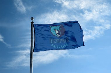 Bayrak direği Memphi ile sallayarak Memphis - 24 Ekim 2017-