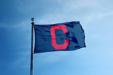 Cleveland - 24 Ekim 2017 - Cleveland Indians beyzbol takımı 