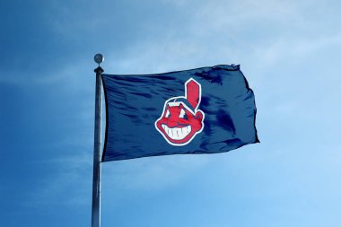Cleveland - 24 Ekim 2017 - Cleveland Indians beyzbol takımı 