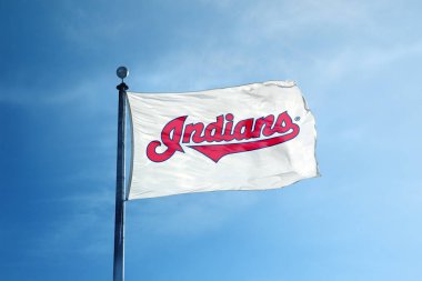 Cleveland - 24 Ekim 2017 - Cleveland Indians beyzbol takımı 