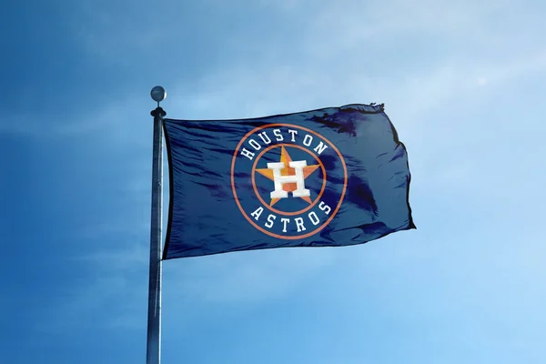 Houston - 24 Ekim 2017 - Houston Astros beyzbol takımı bayrak 