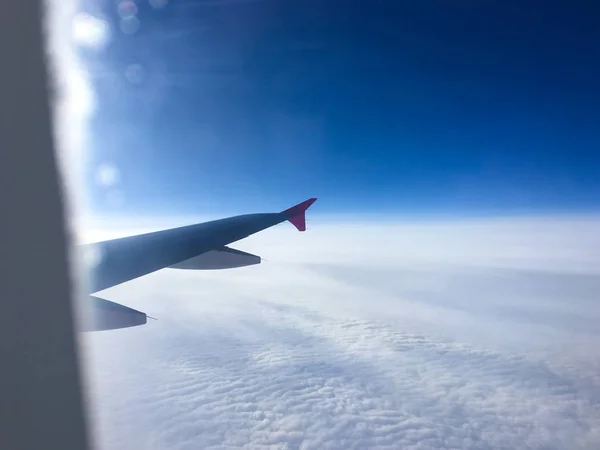 View Out Window Airplane — Stock Photo, Image