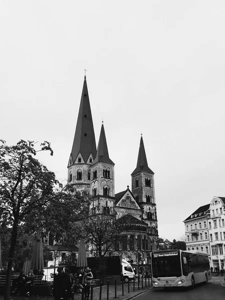 Bonn Germany November 2017 City Streets Architecture Bonn Bonn Minster — Stock Photo, Image