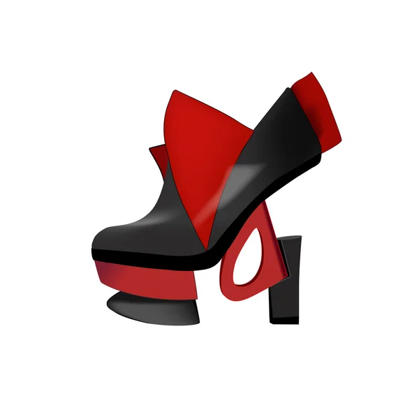 Zapatos de moda con tacones altos — Vector de stock
