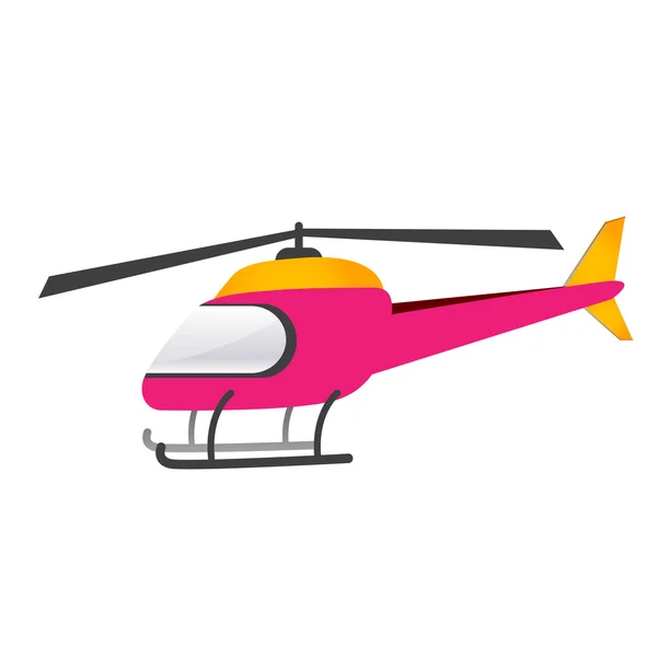 Pembe Beyaz bir helikoptere