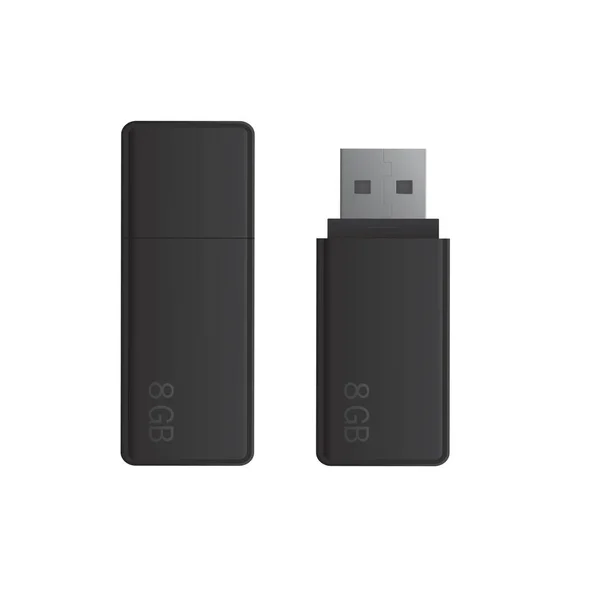 Unidade flash USB — Vetor de Stock