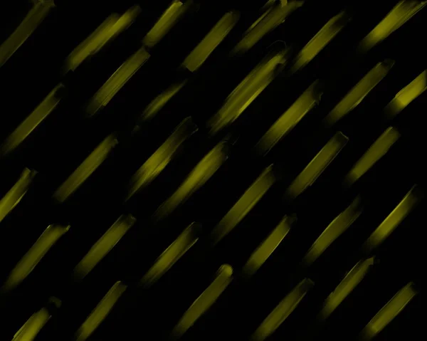 Желтые Линии Краски Черном Фоне — стоковое фото