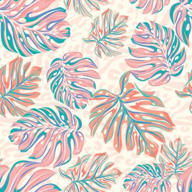 vektör duvar kağıdı için iç, uholstery bırakır. sorunsuz tasarım.