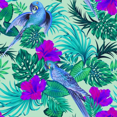 muhabbet kuşu ile sorunsuz vektör parrern