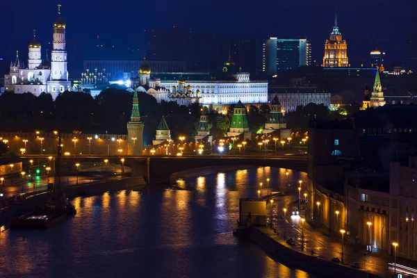 View of the city from a tall building — Stock Photo, Image