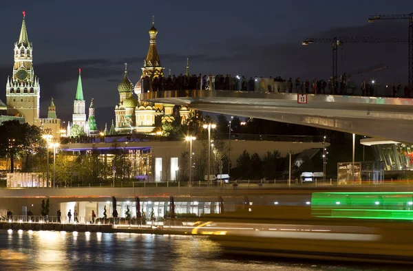 Московский Кремль после заката — стоковое фото