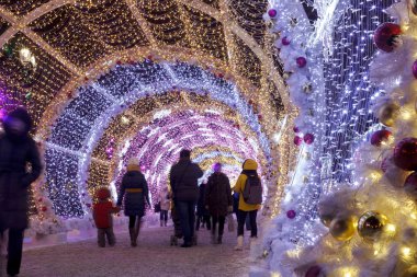 Renkli Noel şehir Moskova