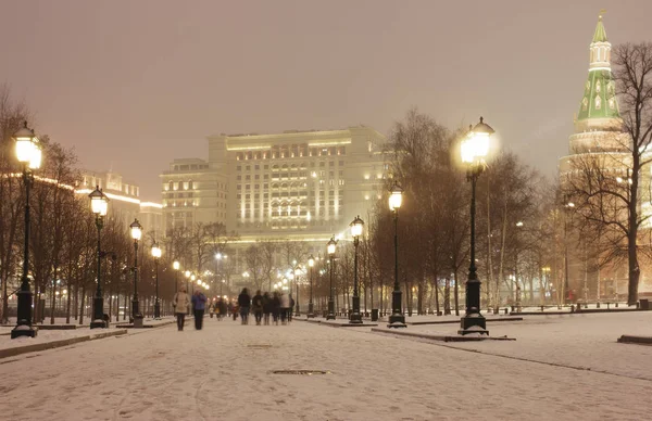 Красочный Рождественский Город Москва — стоковое фото