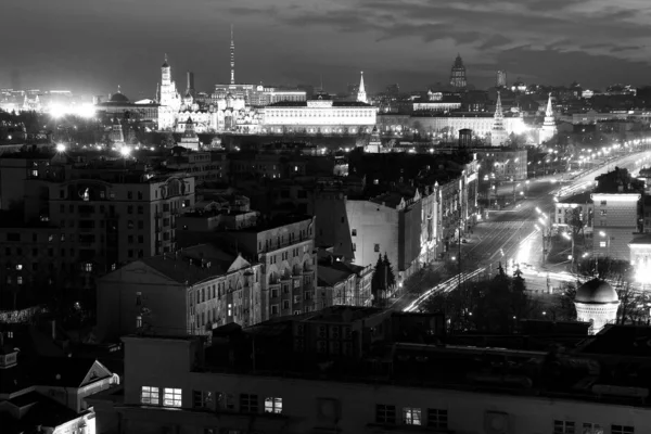 Чудові Будівлі Центрі Московських Фотографій Зняті Влітку 2016 Року Москві — стокове фото