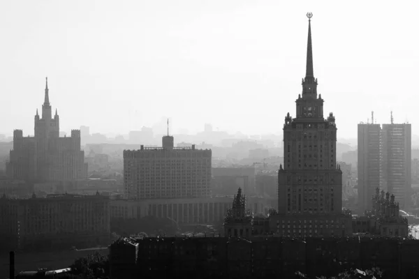 Belos Edifícios Centro Moscou Fotos Tiradas Verão 2016 Moscou Construção — Fotografia de Stock