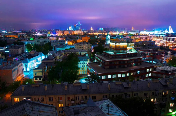 Vackra Byggnader Centrum Moskva Bilder Tagna Sommaren 2016 Moskva Byggnad — Stockfoto