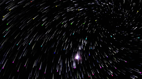 Яскраве Вибухове Зоряне Небо Над Московським Світлом Зняте Вночі Москва — стокове фото