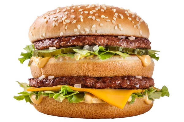 Cheeseburger Burger Double Cutlet Stock Image