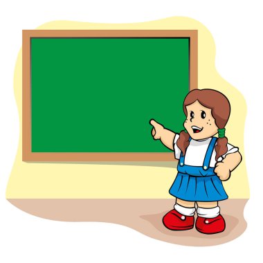 Kişi öğrenci okul sınıf tahta işaret etti. Eğitim ve öğretim malzemeleri için ideal