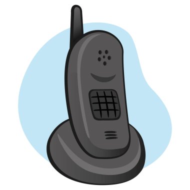 Temel nesne desteği ile bir kablosuz telefon ilişkindir