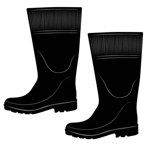 安全装置、絶縁ゴム長靴と hypermeasurable 長靴を表す図。電気回路や洪水のメンテナンスに最適 ロイヤリティフリーのストックイラスト