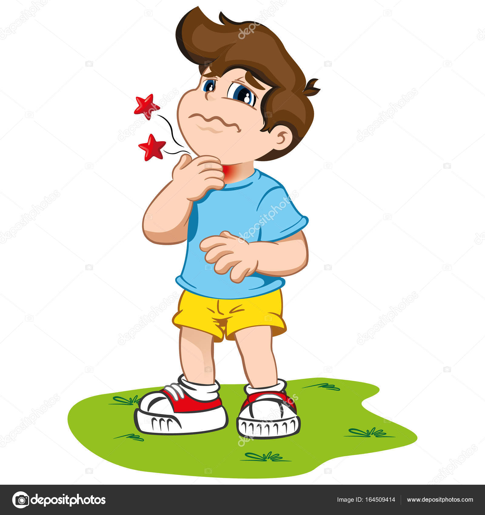 Illustration depicts a child character with tuft, throat pain symptoms. Ideal for health and institutional information Stock Vector Image by ©Lcosmo #164509414 Illustration depicts a child character with tuft, throat pain symptoms. Ideal for health and institutional information Stock Vector Image by ©Lcosmo #164509414