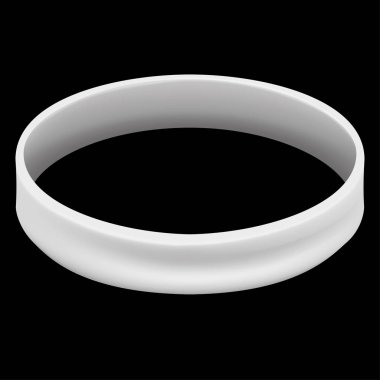 Icon symbol of the fight and awareness, white bracelet. Ideal for educational and informational materials clipart