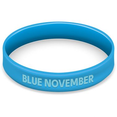 Symbol icone of fight and awareness, blue movember, against prostate cancer, blue bracelet. Ideal for educational and informational materials clipart