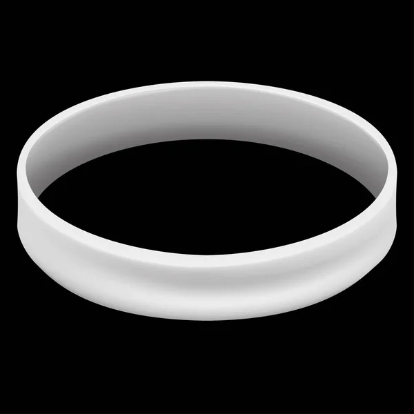 Icono símbolo de la lucha y la conciencia, pulsera blanca. Ideal para materiales educativos e informativos — Vector de stock