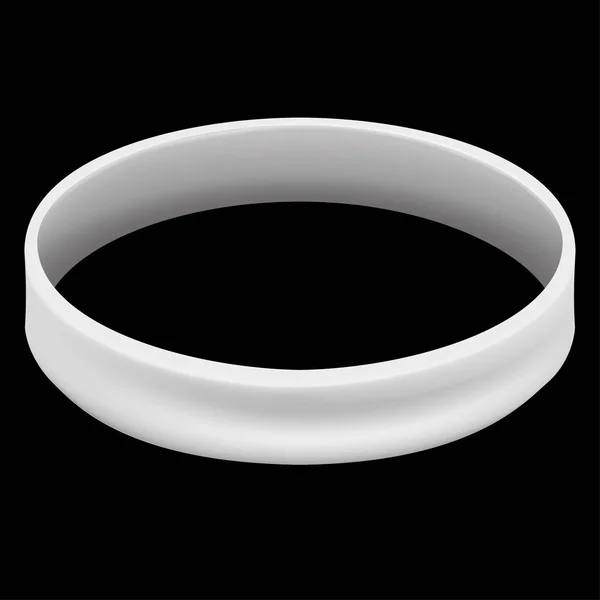 Icono símbolo de la lucha y la conciencia, pulsera blanca. Ideal para materiales educativos e informativos — Archivo Imágenes Vectoriales