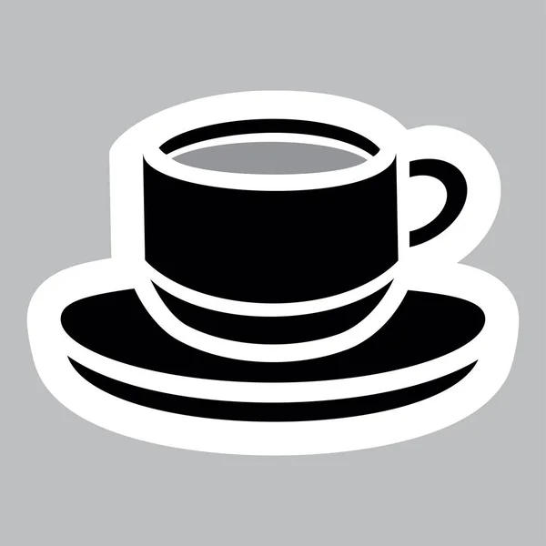 Pictograma icono que representa taza o taza. Ideal para catálogo de productos e instituciones . — Vector de stock