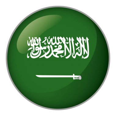 Suudi Arabistan bayrağı gösteren simge. Kurumsal malzemeleri ve Coğrafya kataloglar için idealdir