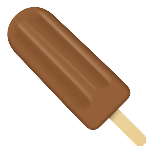Ілюстрація Палички Морозивом Коричневої Палички Палички Шоколадними Паличками Ідеально Підходить — стоковий вектор