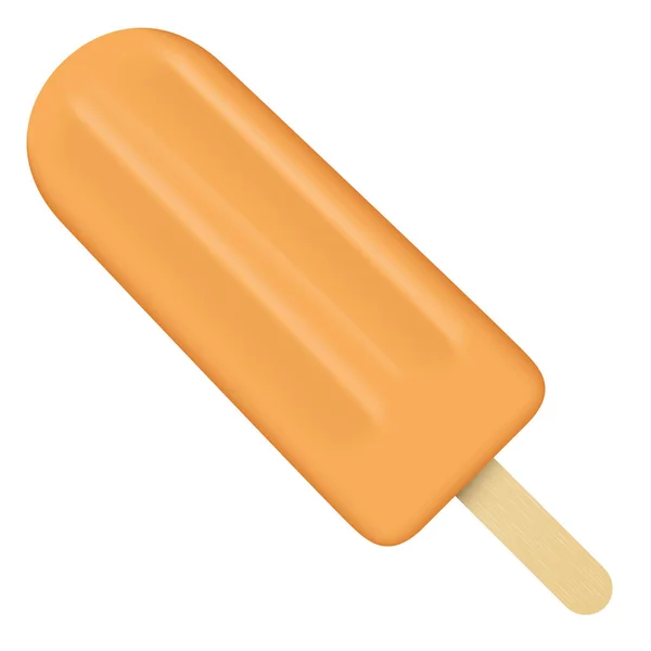 Ilustrace Ice Cream Orange Stick Dýňový Zmrzlinu Mango Ananas Ideální — Stockový vektor