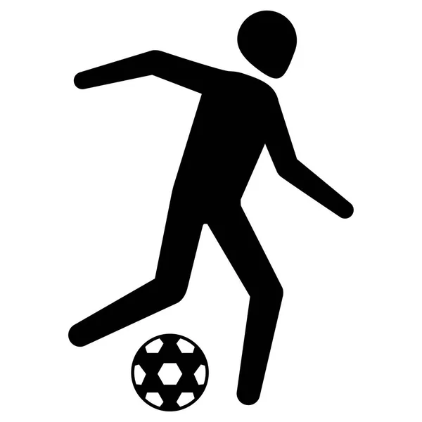 Ilustração Retrata Pictograma Esporte Futebol Jogo Futebol Ideal Para Esportes —  Vetores de Stock