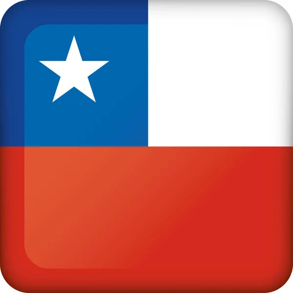 Ikona Reprezentująca Okrągły Przycisk Flaga Chile Idealny Wykazów Materiałów Instytucjonalnych — Wektor stockowy