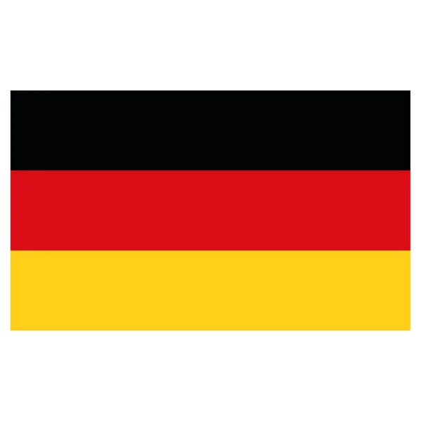 Bandera Ilustración Alemania Ideal Para Catálogos Materiales Institucionales Geografía — Archivo Imágenes Vectoriales