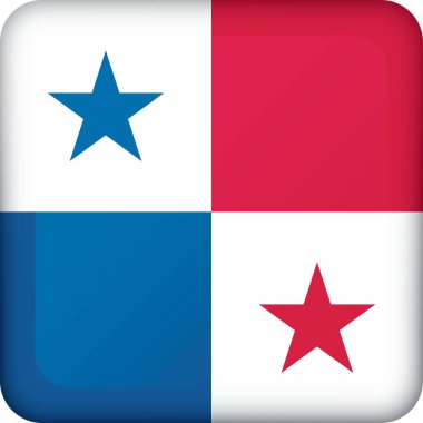 Panama kare düğmesini gösteren simge. Kurumsal malzemeleri ve Coğrafya kataloglar için idealdir
