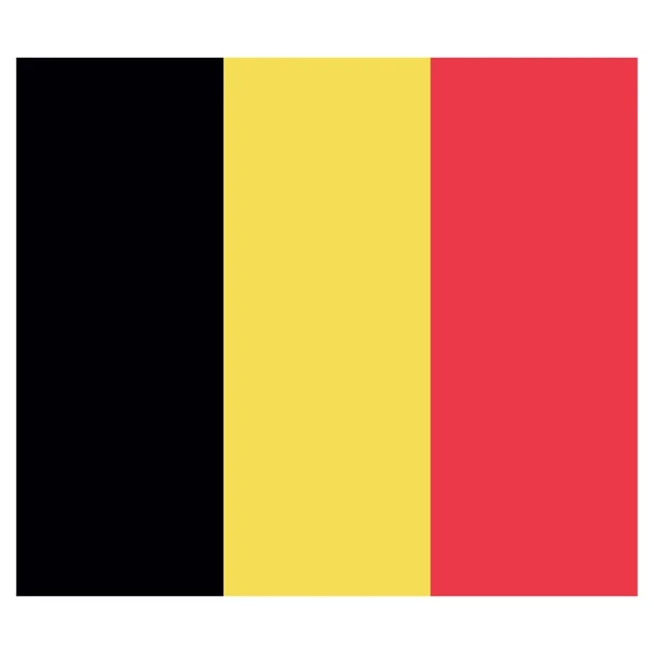 Illustrazione Bandiera Del Belgio Ideale Cataloghi Materiali Istituzionali Geografia — Vettoriale Stock