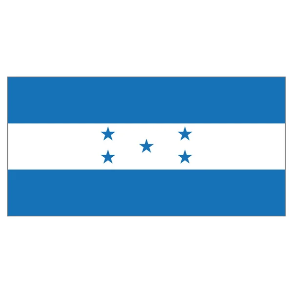 Bandiera Illustrativa Dell Honduras Ideale Cataloghi Materiali Istituzionali Geografia — Vettoriale Stock