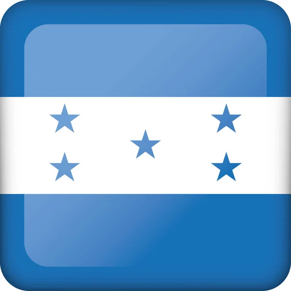 Ícone Representando Bandeira Quadrada Honduras Ideal Para Catálogos Materiais Institucionais — Vetor de Stock